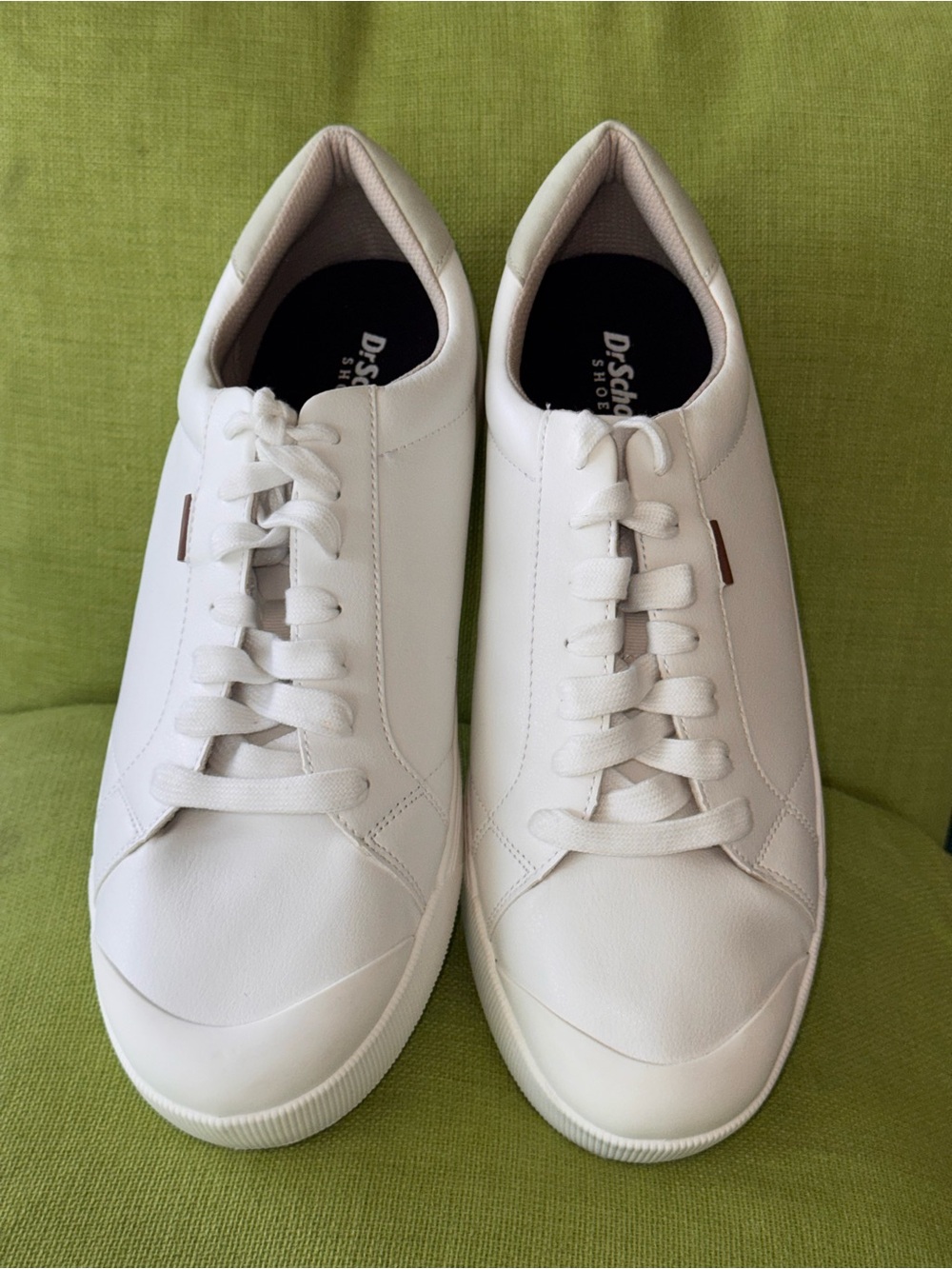 Dr. Scholl's Men's White Lace-Up Casual Sneakers